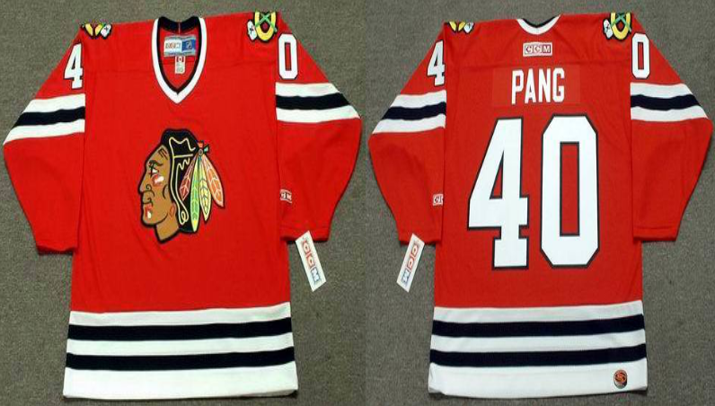 2019 Men Chicago Blackhawks #40 Pang red CCM NHL jerseys->chicago blackhawks->NHL Jersey